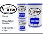 Preview: Smart, Moon White Metallic, EDE / ECM / CF5L: 500ml Lackdose + 500ml Klarlack + 250ml Härter - Set, von ATW Autoteile West.